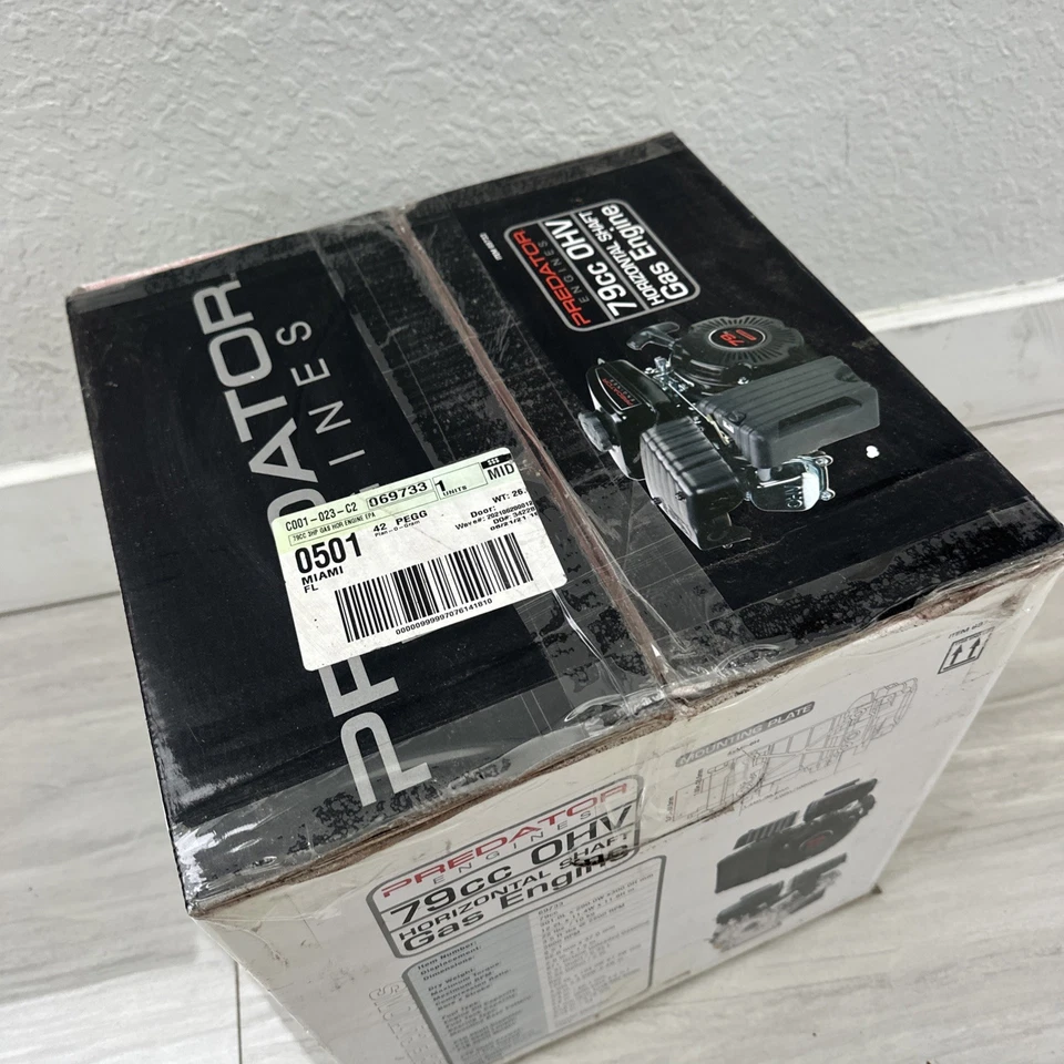 Predator 79cc OHV 3hp Horizontal Shaft Gas Engine Blowers Vacuums Water Pump Gen - Image 3 of 4