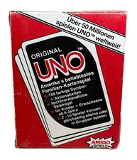 Original UNO - 1986 - Amigo Games - RARE - Includes Manual - 80s