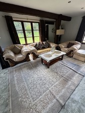 Vintage Luxury Leather Sofa set – needs Restoration