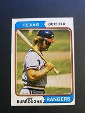 1974 Topps Baseball Jeff Burroughs Texas Rangers Card #223 (b)