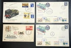 1969-1971 GB QEII Covers (4) FDC British Railway Letter Service Talyllyn Rheidol