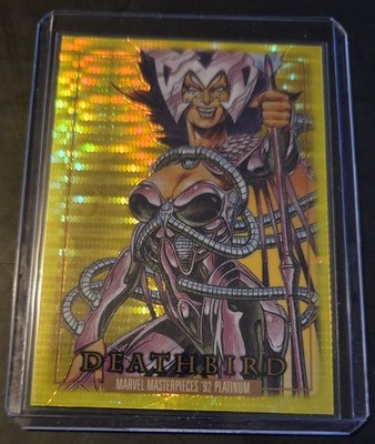 Marvel Masterpieces 1992 Platinum Deathbird Seismic Gold 59/92