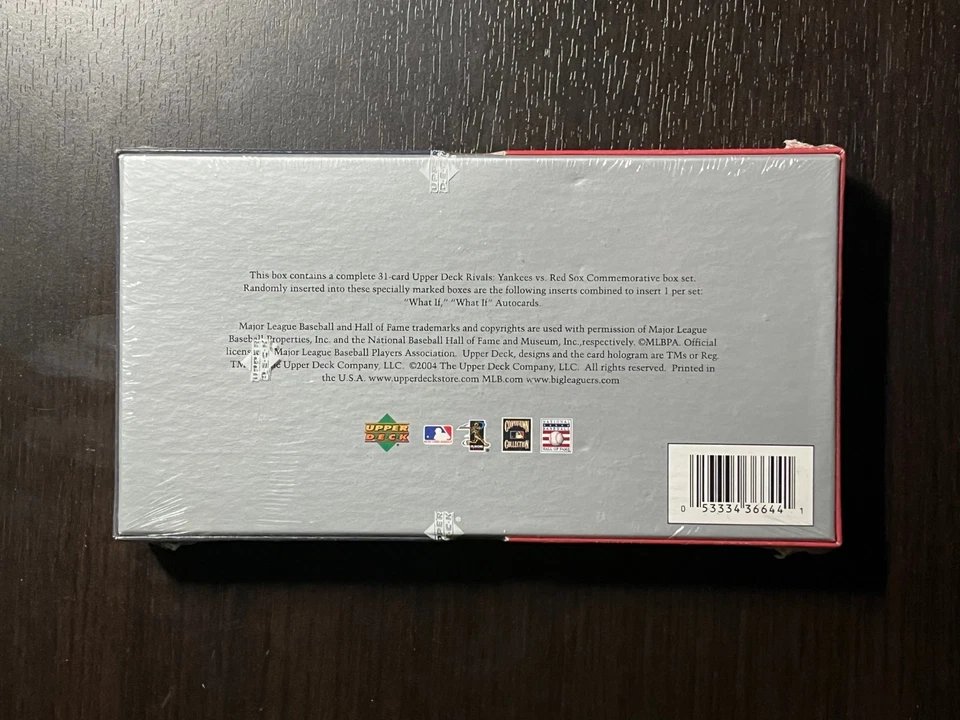2004 Upper Deck Rivals Red Sox Yankees FACTORY SEALED Commemorative Box Set! - Image 2 of 2