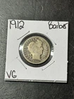 1912 P Barber Silver Dime Nice VG Very Good U.S. 10c Type Coin (Raw18822)