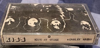 Kiss Egos At Stake Vintage Original Cassette Tape Live Wembley London 9.9.1980