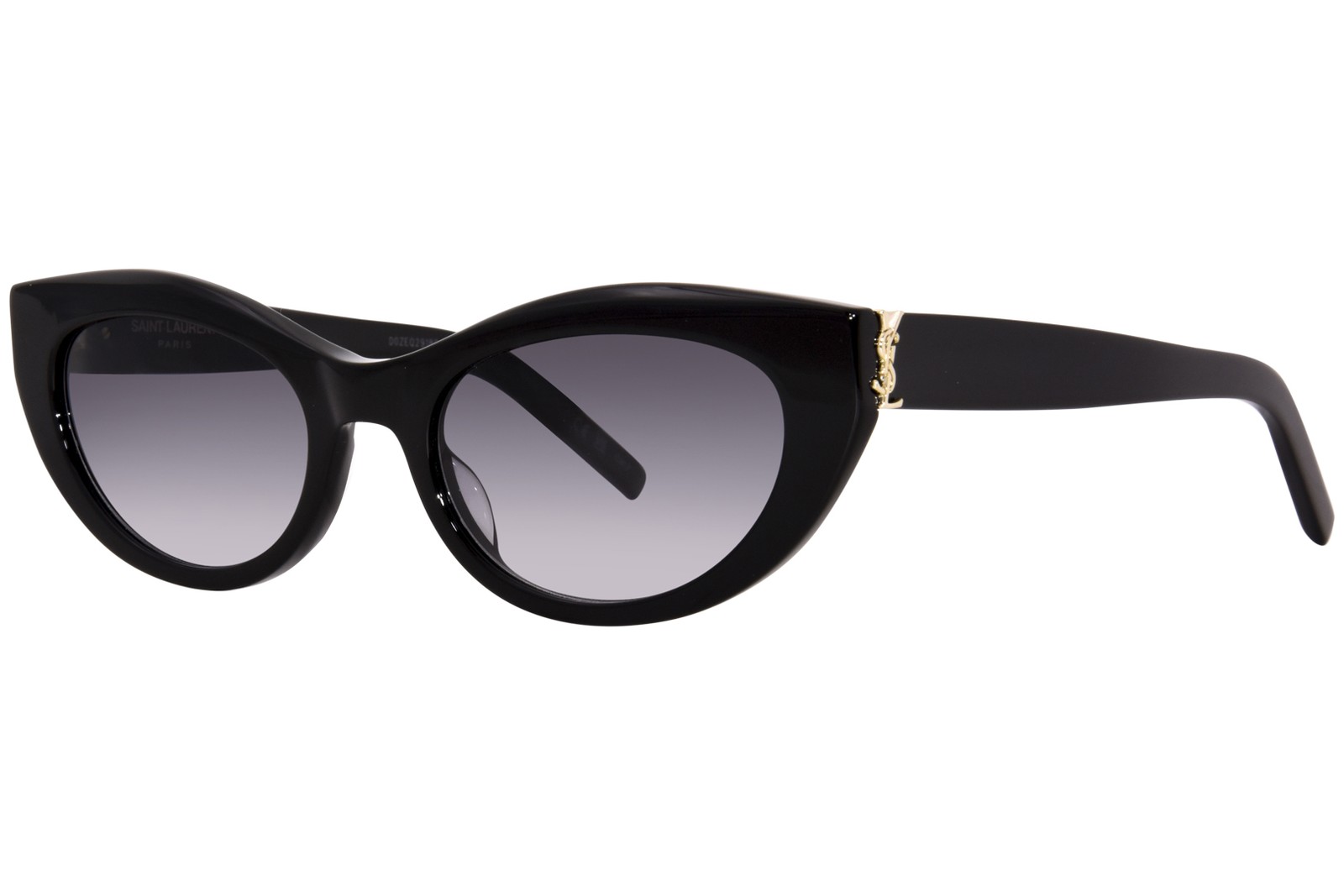 Saint Laurent SL M115 002 occhiali da sole donna lenti nero grigio occhio di gatto 54 mm