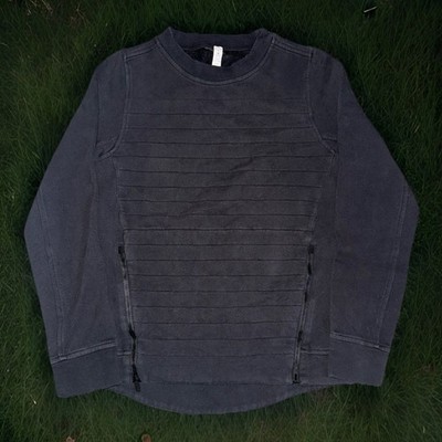 Lululemon Sweatshirt Women s Size 2 Be True Fleece Black Pullover Zip Pockets