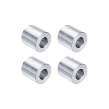 4pcs Aluminum Spacer 1/2" Bore x 1" OD x 1" Length Screw Standoff Bushing