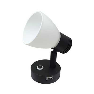 LED Leseleuchte 12V 24V Spotlight Schwarz Touch-Schalter Dimmer USB Bootlampe