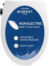 BioBidet Sedile WC Allungabile Slim Zero Bidet, Non Elettrico, Luce Notturna