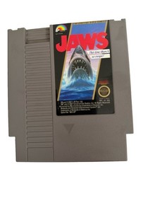 Jaws (Nintendo NES, 1987) CIB Complete In Box With Manual - Authentic 