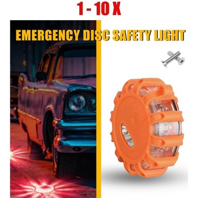 1-10x LED Magnetic Light Car Round Beacon  Strobe Warning Hazard SOS Lamps US