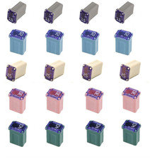 20 Pack Micro Cartridge Fuses 15Amp 20Amp 25Amp 30Amp 40Amp FMM Fuses MCASE Type