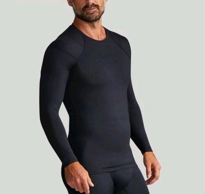 NWT Tommie Copper Shirt Shoulder Support Black Size XL Compression Long Sleeve