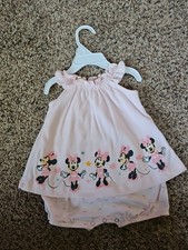 Disney Babies Infant Minnie Mouse Outfit Ponk Sz 3mo bxC 