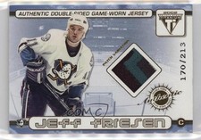 2001 Pacific Private Stock Titanium Variation /213 Oleg Tverdovsky #2 Patch 7ez