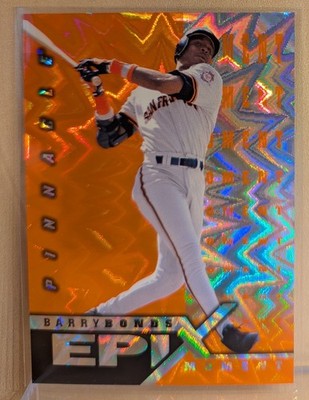1998 Pinnacle EPIX ORANGE MOMENT #22 Barry Bonds RARE KABOOM PATTERN INSERT