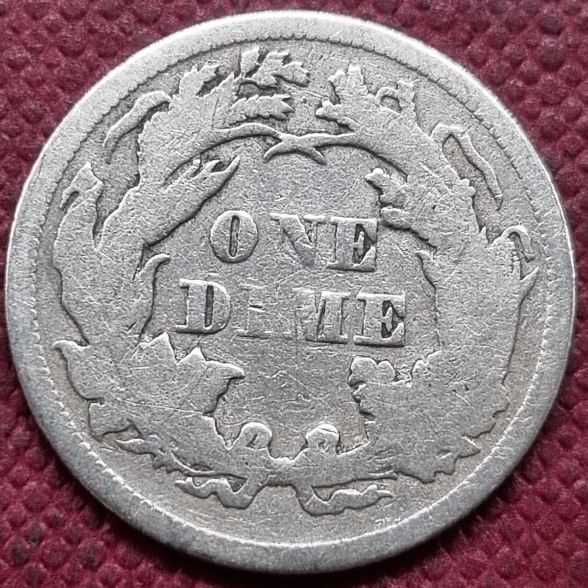 1876 Seated Liberty Dime 10c Better Grade VF #77270 | eBay
