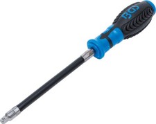 BGS SCHRAUBENDREHER MIT FLEXIBLEM RUNDGRIFF, AU&szlig;ENVIERKANT 6,3 MM (1/4")