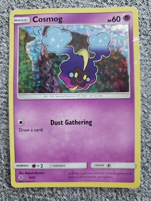 is cosmog a rare pokemon card Pokemon Card TCG Cosmog 6/12 2017 McDonald's Holo Promo Rare