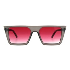 Retro Modern Women's Sunglasses Flat Top Rectangular Trapezoid Frame UV400