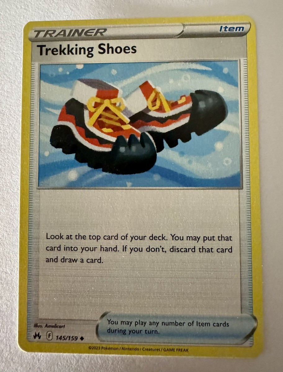 Pokémon TCG Trekking Shoes 145/159 Crown Zenith Regular Card | eBay