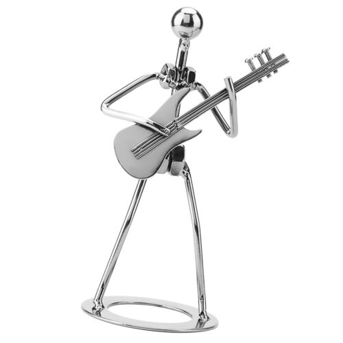 Musician Player Collectible Figurine Ornaments Iron Guitar Player Figurine ◈ - Picture 1 of 7