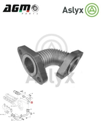 Verbindungsrohr EGR Ventil ASLYX Für Fiat Bravo Grande Punto 1.9 JTD 46803693