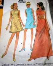  LOVELY VTG 1960s DRESS McCALLS Sewing Pattern 14/36