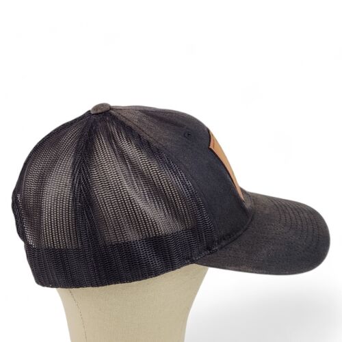 Cappello snapback Parra Wine Co. toppa in pelle nero berretto posteriore a rete sbiadito taglia unica - Foto 4 di 10