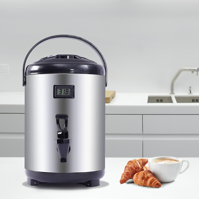 8L Stainless Steel Insulated Beverage Dispenser With Spigot 12H Heat/Cold