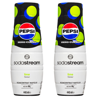 NEU SodaStream Sirup Pepsi Max Lime Konzentrat 2x440ml zuckerfrei Getränk