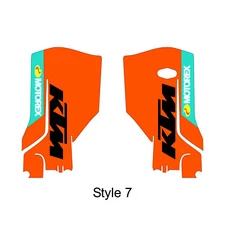 KTM fork guard decals 2023-2025 SX SXF XCF 250-450 Style 7 Free shipping