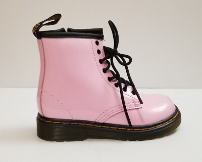 Martens 1460 Pastel Baby Pink Patent Lace Up Combat Boots