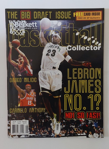Lebron James Beckett Basketball Magazine June 2003  Draft Issue with Card