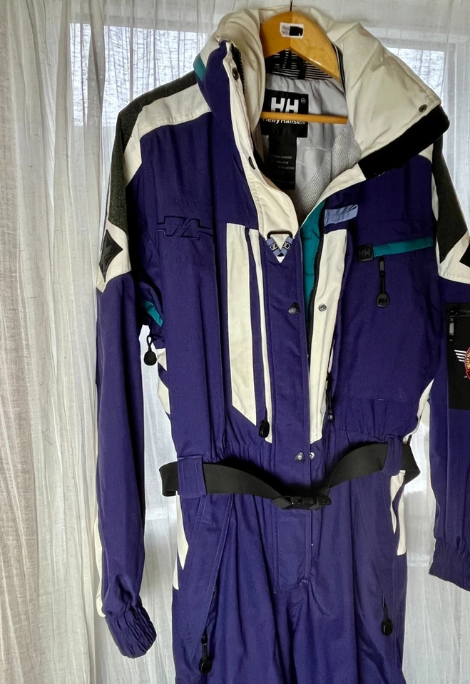 Vintage HELLY HANSEN HH Equipe Women's One Piece Ski Snow Suit Jumpsuit - Large - Image 2 of 4