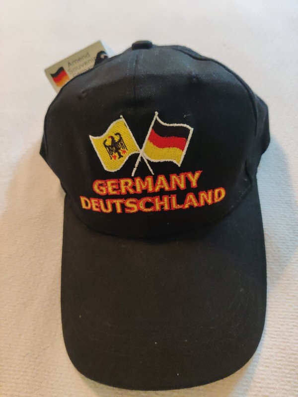 Amend Souvenir Germany No. 60 Cap Cross Flag Black Germany Deutschland