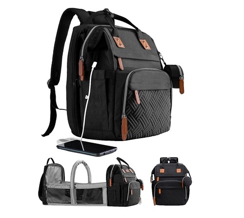 convertible backpack under nike (M) Diaper Bag (Maternity) (25L) – Hush Life Boutique shoulder bag or carried as a tote and is easily cleaned thanks to its internal lining. Convertible Diaper Backpack Nike Convertible