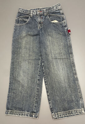 Lot 2 Boys Jeans-Lee-Land s End- 10 (24x22)-Adjust. Waist-Wide Leg-Denim-School