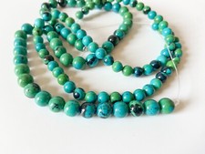 Azurite chrysocolla round beads 6mm/8mm. DIY loose beads, gemstone round beads,