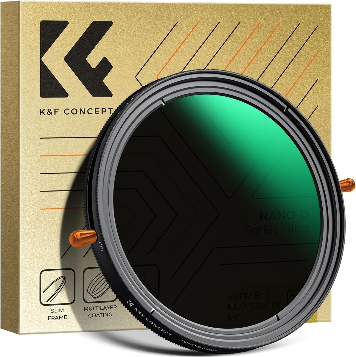 K&F Concept Variable ND2-32 & CPL Lens Filter 2in 1 49/52/55 K&F Concept Variable ND2-32 & CPL Lens Filter 2in 1 49/52/55