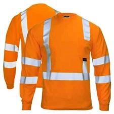 Radians ST21-3POS Type R Class 3 Hi Vis Long Sleeve Safety T-Shirt, XL