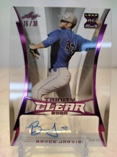 BRYCE JARVIS #/30 AUTO 2020 Leaf Trinity Baseball XRC CLEAR Acetate RC D-BACKS