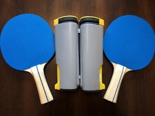 Stiga Table Tennis Ping Pong Set Retractable Net Two Paddles Storage Bag