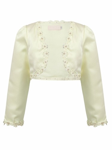 Kids Girls Bolero Shrug Cardigan Dress Long Sleeve Cropped Top Cover Up Party - Picture 48 of 63