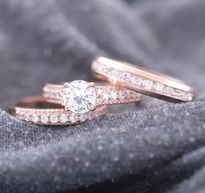 Diamond wedding sets for her clearance