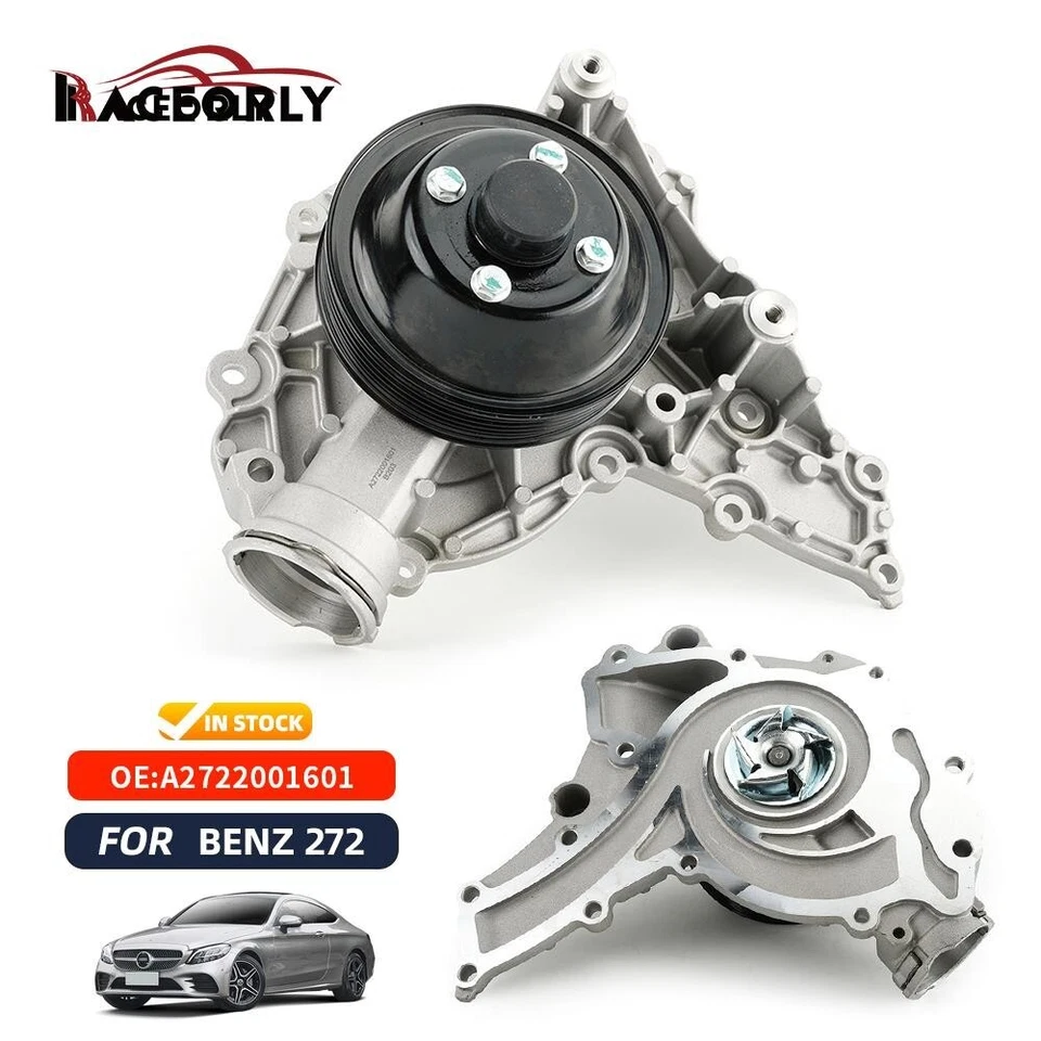 RACEORLY Water Pump For Mercedes-Benz CLK CLS C230 M272 A2722001601 A2722001501 - Image 2 of 4