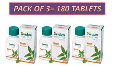 3 x Himalaya Neem 180 Tabs für Haut Wellness Ablaufdatum März 2028