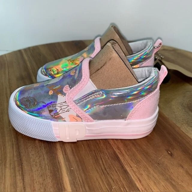 Zapatos sin cordones Ground Up Disney Frozen Elsa para bebé niño pequeño talla 6 nuevos con etiquetas Foto 2 de 4