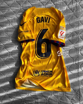 FCバルセロナ GAVI 6番 イエローシャツ FCバルセロナ GAVI 6番 イエローシャツ FCバルセロナ GAVI 6番